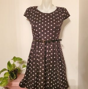 Ginger G size M polka dot dress with belt